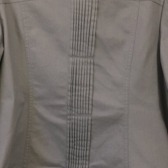 TRIBAL Clay Grey Braided Jean Jacket - Picture 6 of 15